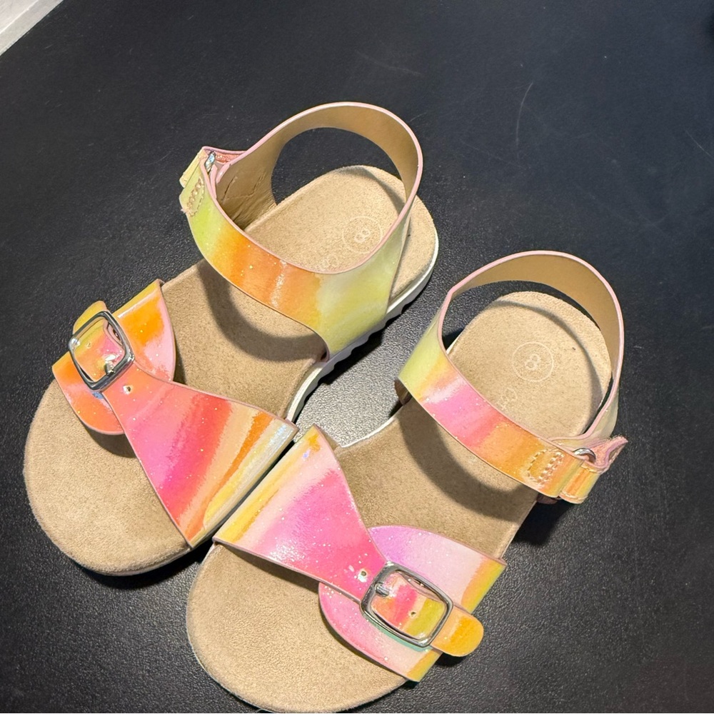 Girl Cat and Jack Sandals rainbow